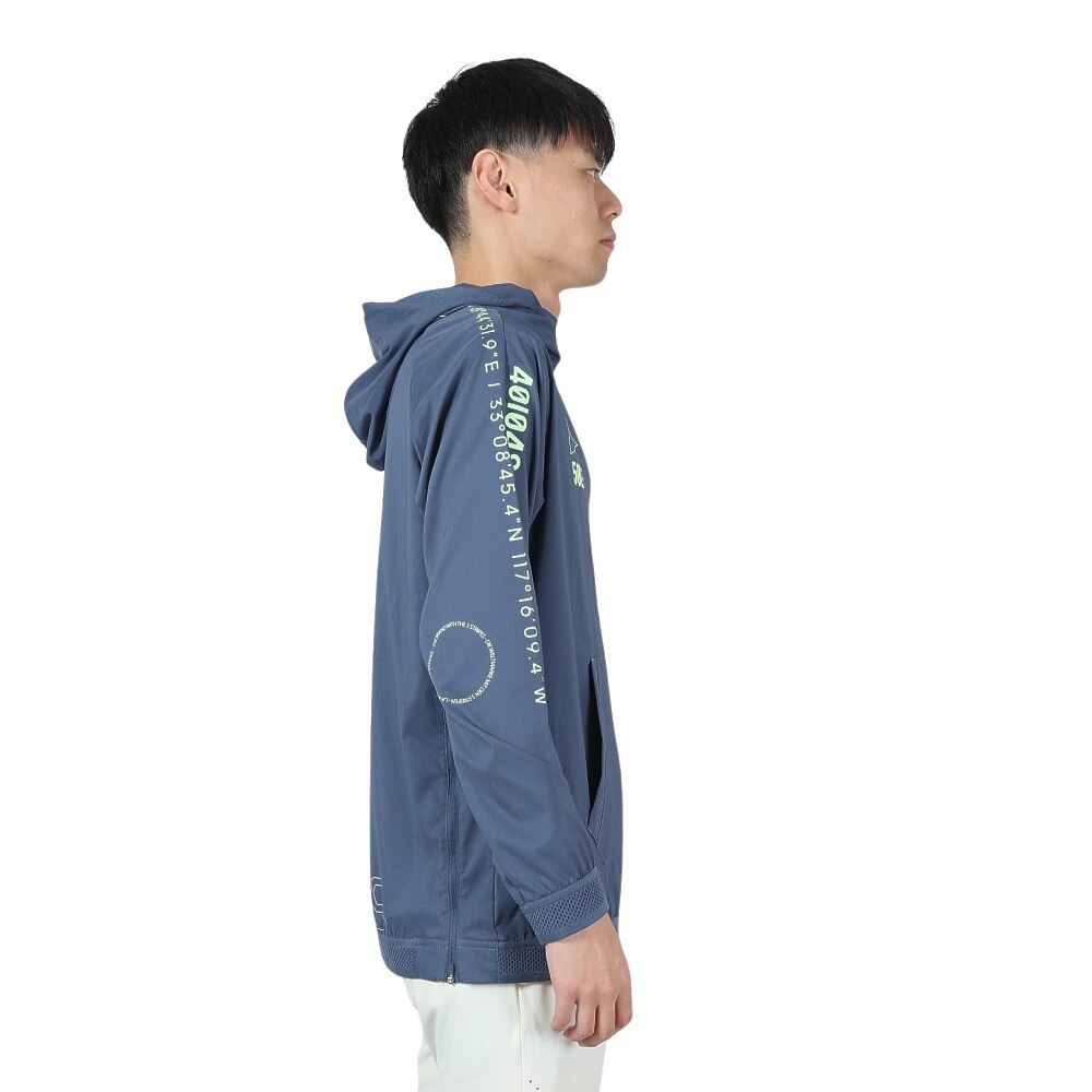 アディダス（adidas）（メンズ）ゴルフウェア アウター パーカー HEAT.RDYストレッチアノラックフーディー IKK82-IN9006NVY