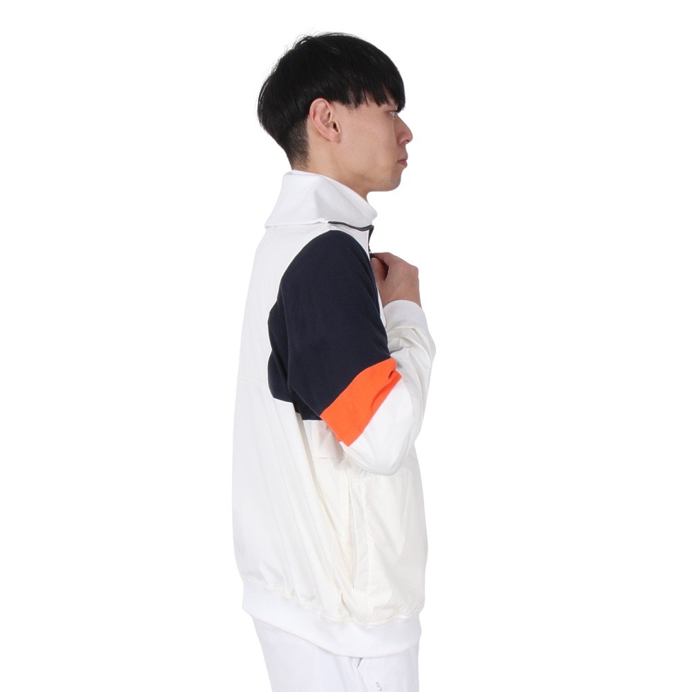 クランク（CLUNK）（メンズ）ゴルフウェア アウター ハーフジップ ウィンドウ プルオーバー ジャケット CL5QTY51 WHT