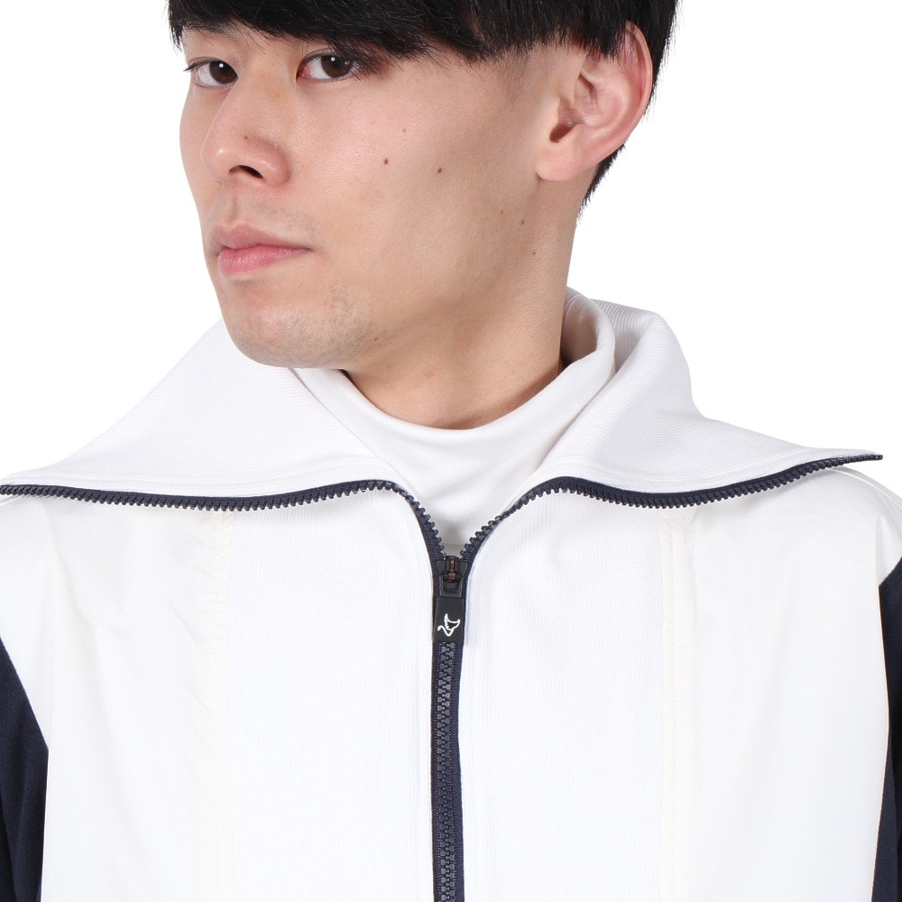 クランク（CLUNK）（メンズ）ゴルフウェア アウター ハーフジップ ウィンドウ プルオーバー ジャケット CL5QTY51 WHT