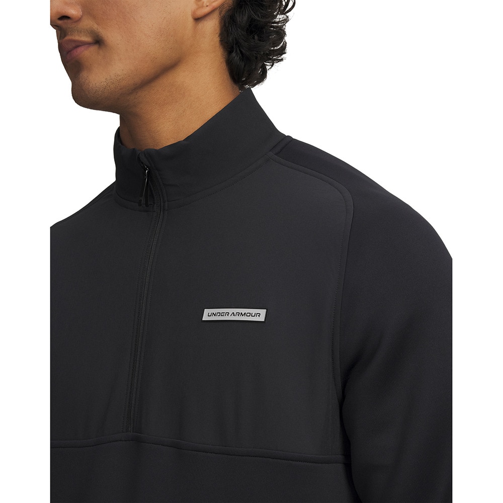 アンダーアーマー（UNDER ARMOUR）（メンズ）ゴルフウェア アウター Drive Pro Hybrid  中綿 ハーフジップジャケット 6005666 010