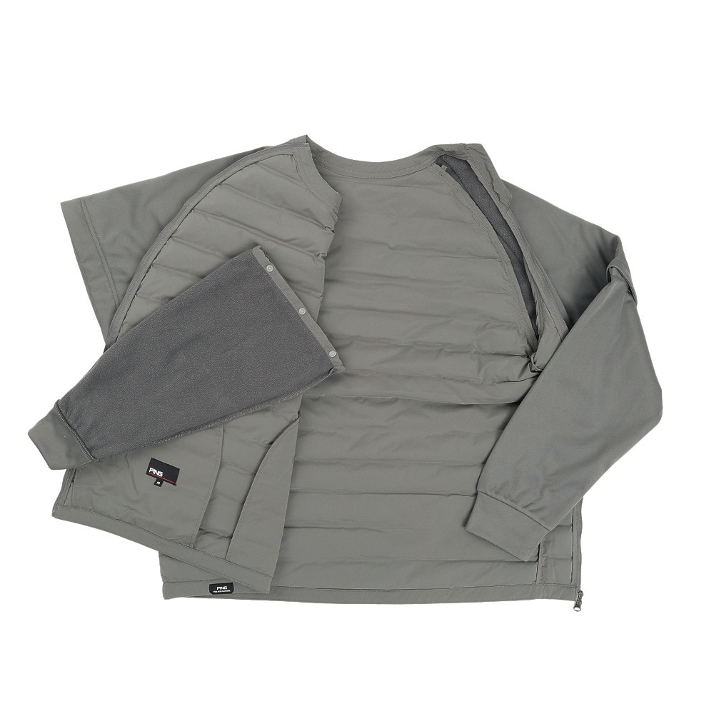 ピン(PING)ゴルフウェア ハイブリッド中綿スニードブルゾン 621-5220004-020(Men’s) ピン（PING）（メンズ）ゴルフウェア ハイブリッド中綿スニード