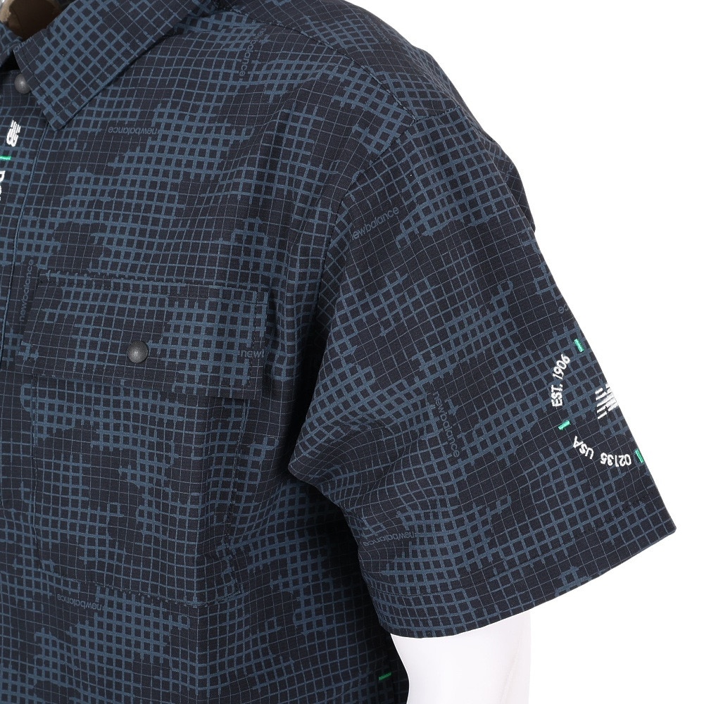 ニューバランス（new balance）（メンズ）ゴルフウェア アウター 半袖 HALF SLEEVE SHIRT OUTER 012-3168001-010