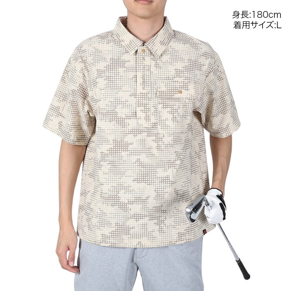 ニューバランス（new balance）（メンズ）ゴルフウェア アウター 半袖ブルゾン HALF SLEEVE SHIRT OUTER 012-3168001-041