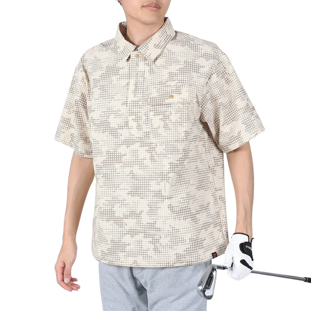 ニューバランス（new balance）（メンズ）ゴルフウェア アウター 半袖ブルゾン HALF SLEEVE SHIRT OUTER 012-3168001-041