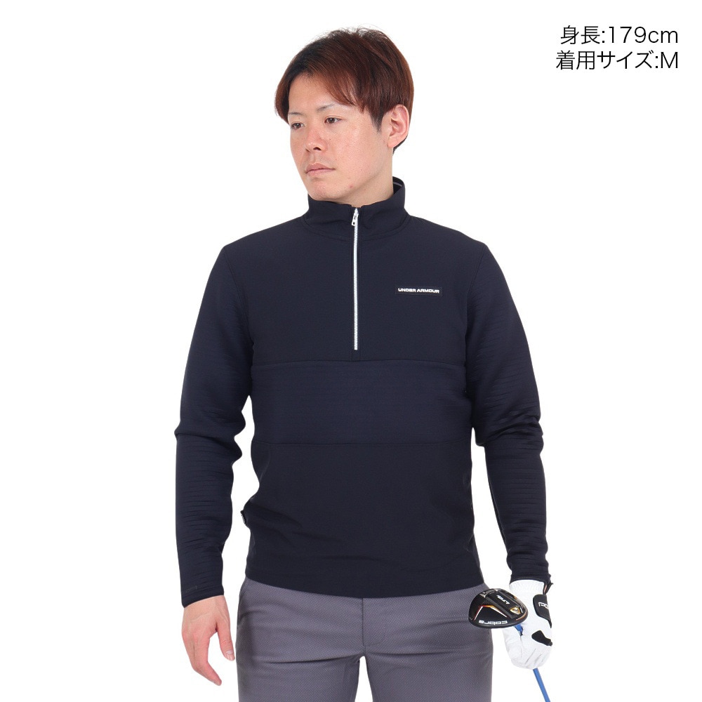 アンダーアーマー（UNDER ARMOUR）（メンズ）ゴルフウェア アウター ストーム デイトナ 1/2ジップ ジャケット 1379723 001