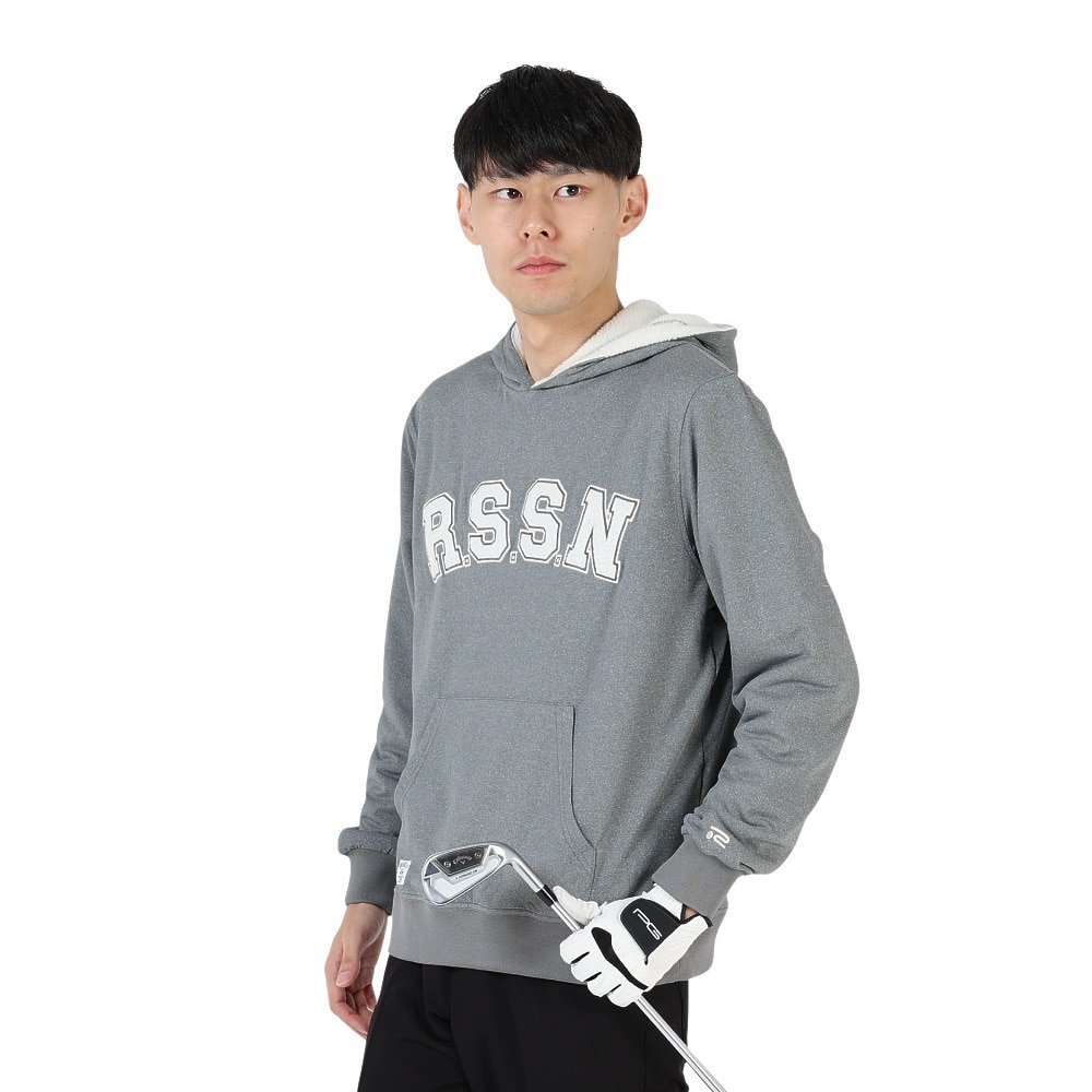 ROSASEN（メンズ）ゴルフウェア パーカー A-Line リバーシブルボアパーカー 047-32011-014