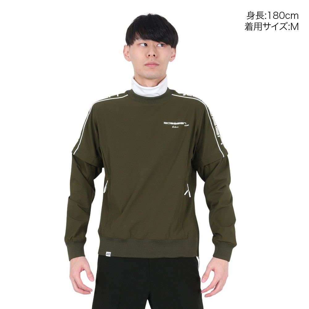 ROSASEN（メンズ）ゴルフウェア アウター UVケア A-Line ブルゾン ナイロンリップスニード 047-32911-027