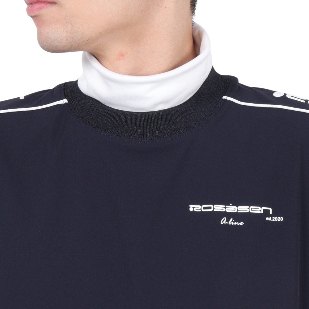 ROSASEN（メンズ）ゴルフウェア アウター UVケア A-Line ブルゾン ナイロンリップスニード 047-32911-098