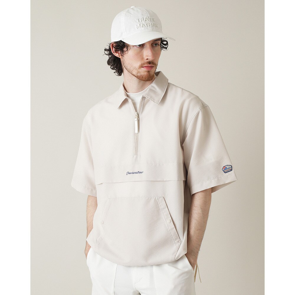 トラヴィスマシュー（Travis Mathew）（メンズ）ゴルフウェア アウター 撥水 半袖 クォータージップジャケット 7AL022-2PST