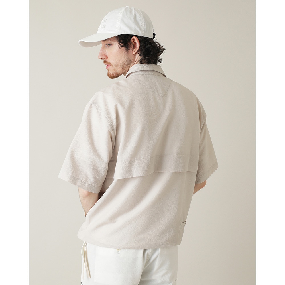 トラヴィスマシュー（Travis Mathew）（メンズ）ゴルフウェア アウター 撥水 半袖 クォータージップジャケット 7AL022-2PST