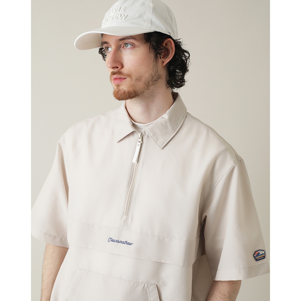トラヴィスマシュー（Travis Mathew）（メンズ）ゴルフウェア アウター 撥水 半袖 クォータージップジャケット 7AL022-2PST
