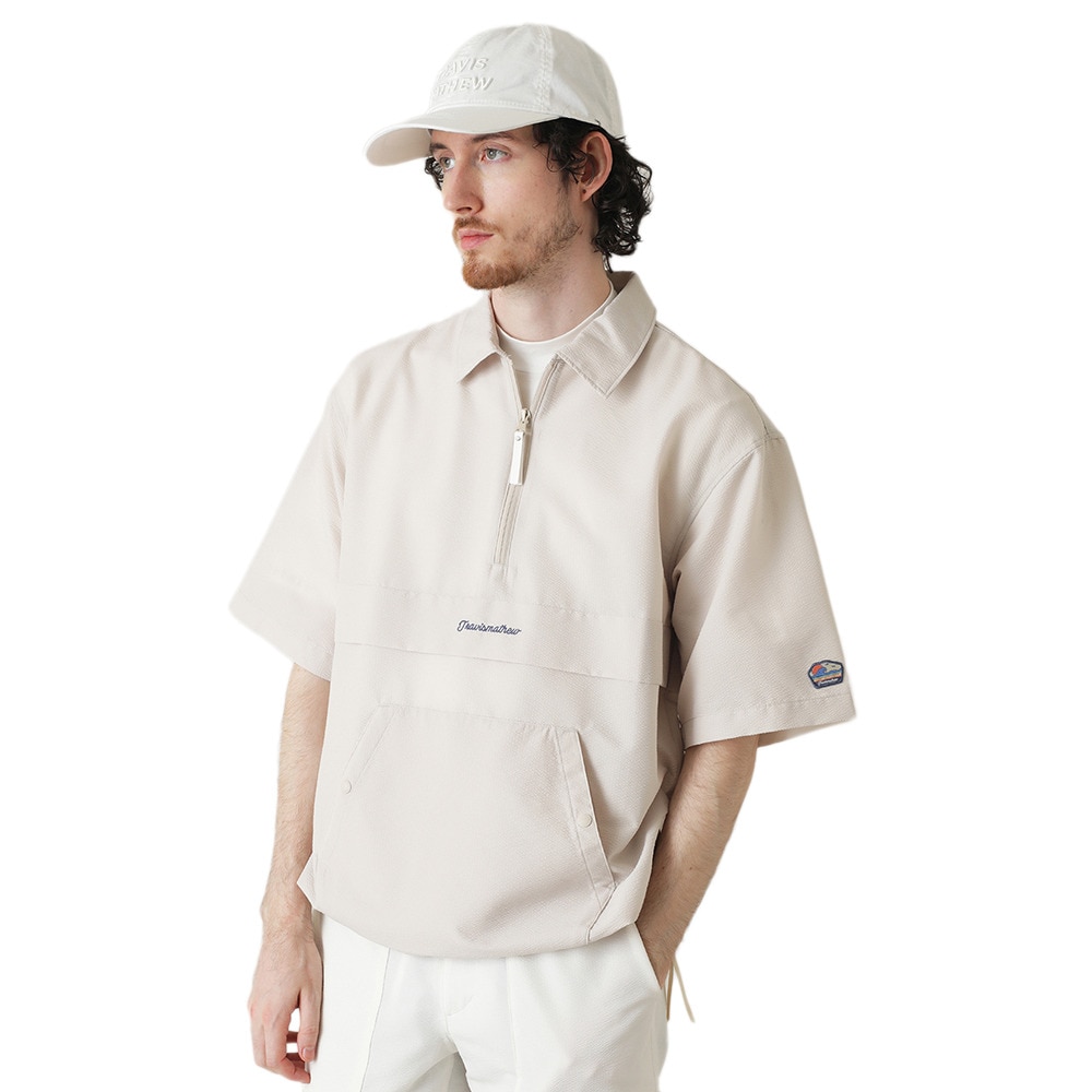 トラヴィスマシュー（Travis Mathew）（メンズ）ゴルフウェア アウター 撥水 半袖 クォータージップジャケット 7AL022-2PST