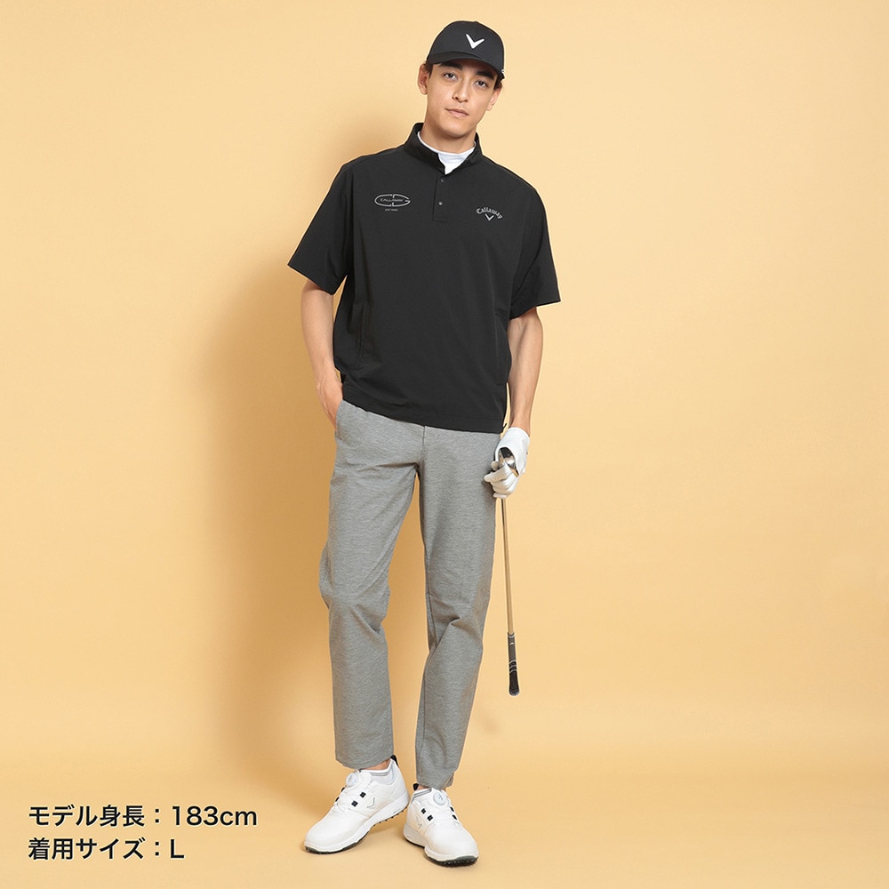 キャロウェイ（CALLAWAY）（メンズ）ゴルフウェア 8WAYストレッチ半袖プルオーバーブルゾン C25116100-1010