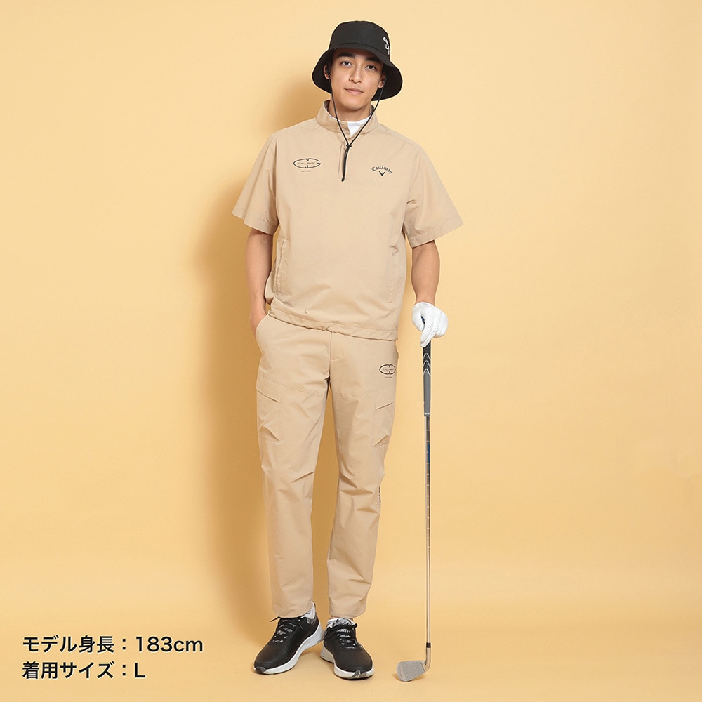 キャロウェイ（CALLAWAY）（メンズ）ゴルフウェア 8WAYストレッチ半袖プルオーバーブルゾン C25116100-1040
