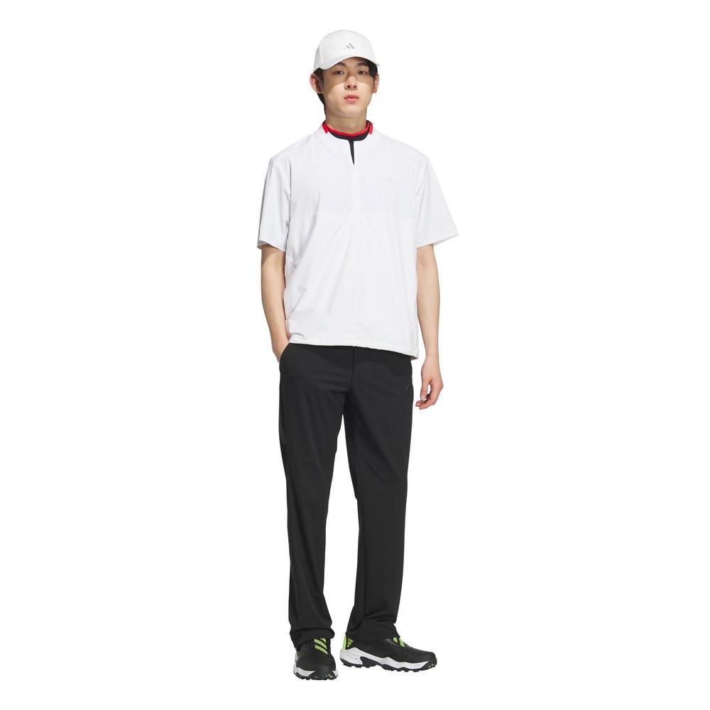 アディダス（adidas）（メンズ）ゴルフウェア アディゼロ ハーフジップ 半袖ウィンドウシャツ KTN24-JE8290W