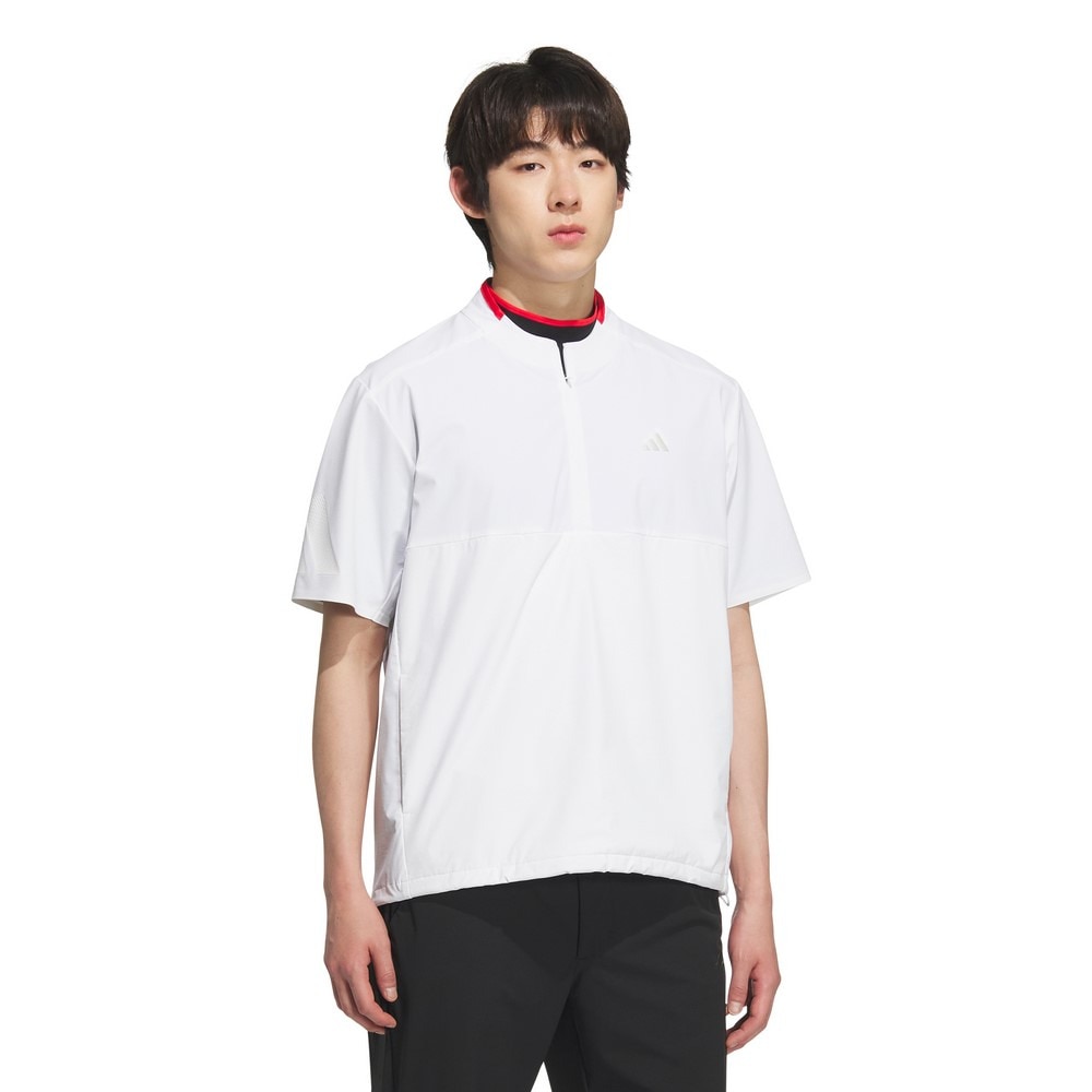 アディダス（adidas）（メンズ）ゴルフウェア アディゼロ ハーフジップ 半袖ウィンドウシャツ KTN24-JE8290W