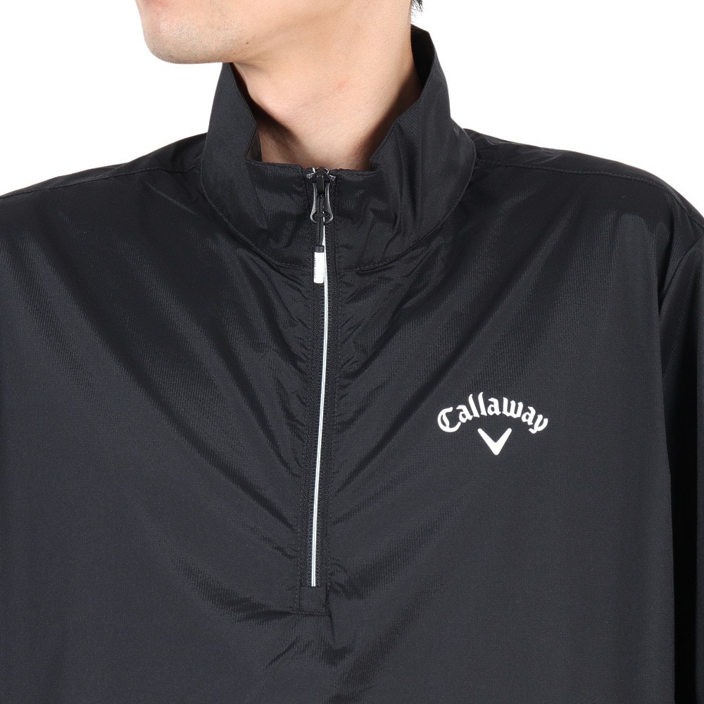 キャロウェイ（CALLAWAY）（メンズ）ゴルフウェア 半袖 ストレッチ ミニリップ ハーフジップブルゾン C25216100-1010