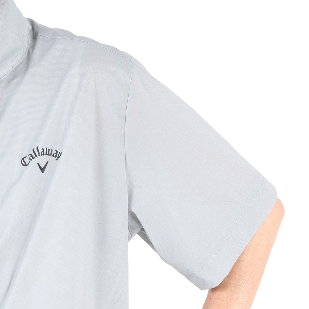 キャロウェイ（CALLAWAY）（メンズ）ゴルフウェア 半袖 ストレッチ ミニリップ ハーフジップブルゾン C25216100-1020