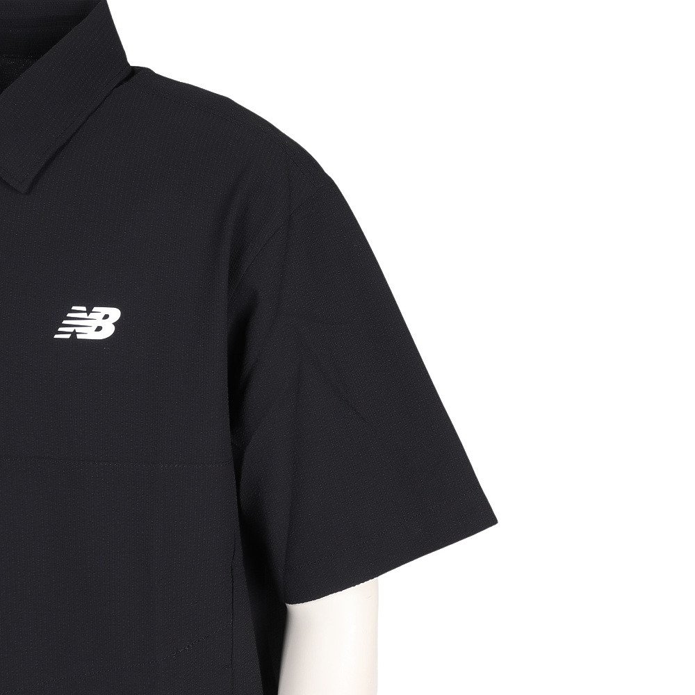 ニューバランス（new balance）（メンズ）ゴルフウェア 半袖 ハーフジップ シャツ OUTER 012-6121001-010