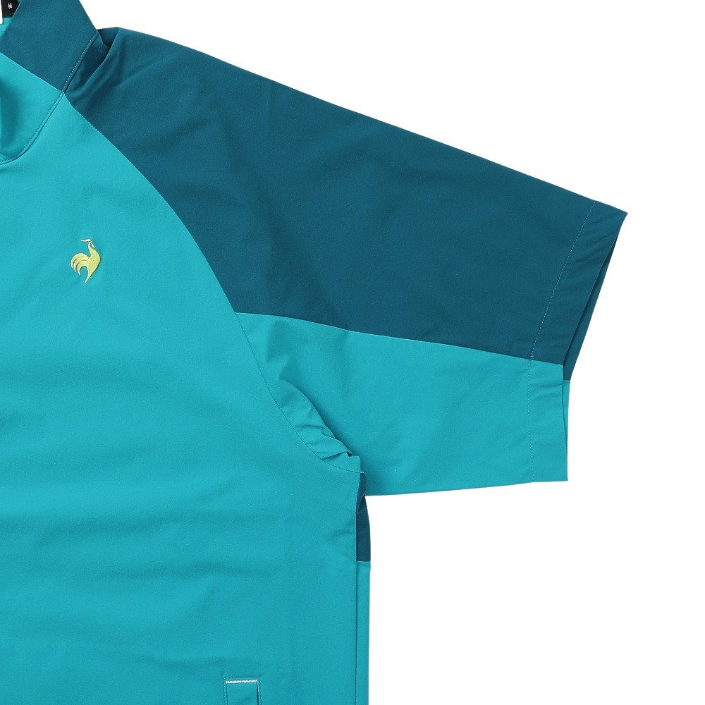 ルコックスポルティフ（lecoqsportif）（メンズ）ゴルフウェア アウター はっ水ストレッチ 半袖ブルゾン 収納袋付き LG6FWB80M BL00