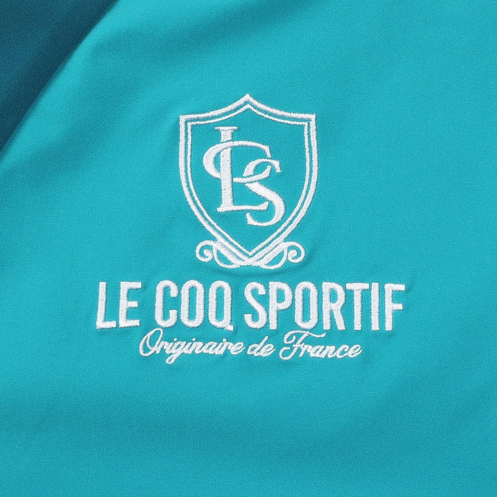 ルコックスポルティフ（lecoqsportif）（メンズ）ゴルフウェア アウター はっ水ストレッチ 半袖ブルゾン 収納袋付き LG6FWB80M BL00