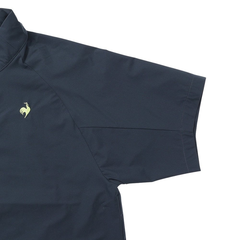 ルコックスポルティフ（lecoqsportif）（メンズ）ゴルフウェア アウター はっ水ストレッチ 半袖ブルゾン 収納袋付き LG6FWB80M NV00