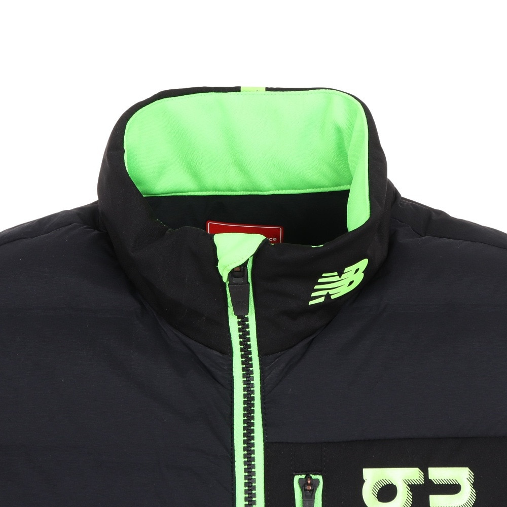 ニューバランス（new balance）（メンズ）ゴルフウェア アウター 防風 吸湿発熱 ライトダウン フルジップ ベスト 012-3258003-010