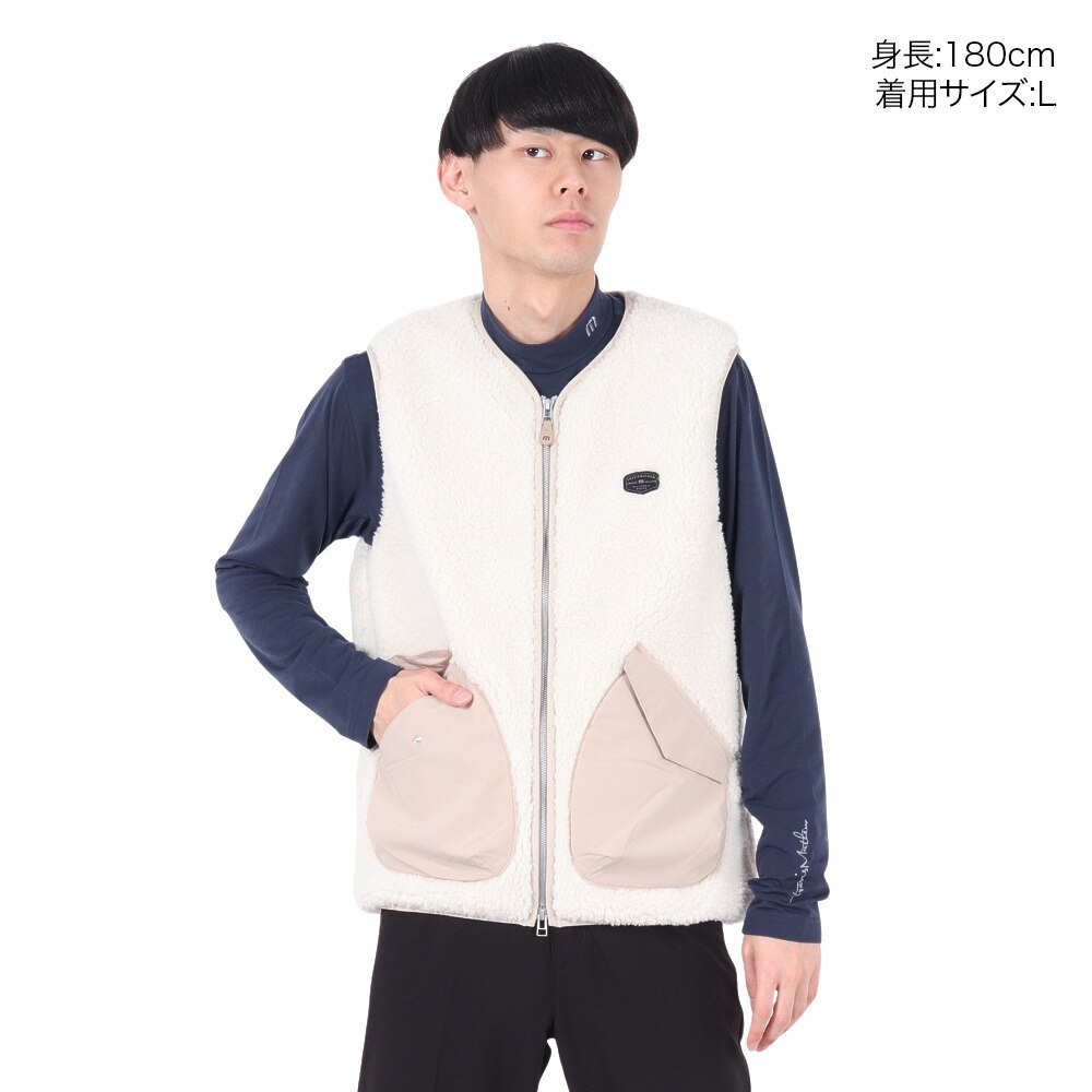 トラヴィスマシュー（Travis Mathew）（メンズ）ゴルフウェア アウター 保温 軽量 フリース ベスト 7AI045-2PRS