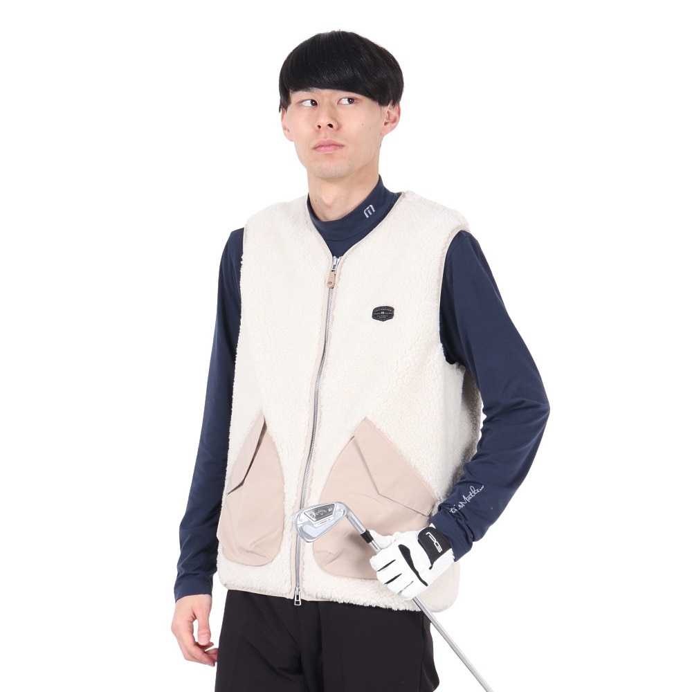 トラヴィスマシュー（Travis Mathew）（メンズ）ゴルフウェア アウター 保温 軽量 フリース ベスト 7AI045-2PRS