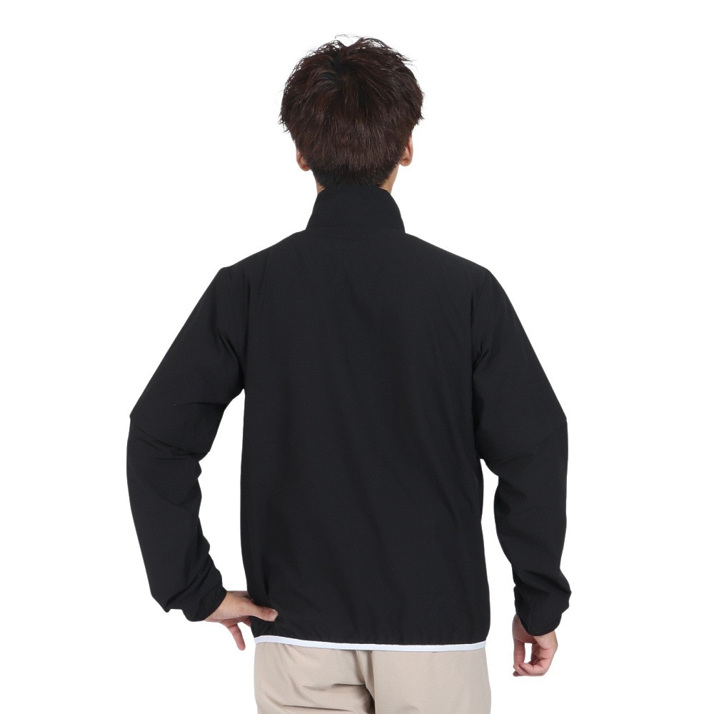 マンシングウエア（MUNSING WEAR）（メンズ）ゴルフウェア アウター 撥水 ストレッチ 袖ドッキング ブルゾン MGMXJK04 BK00