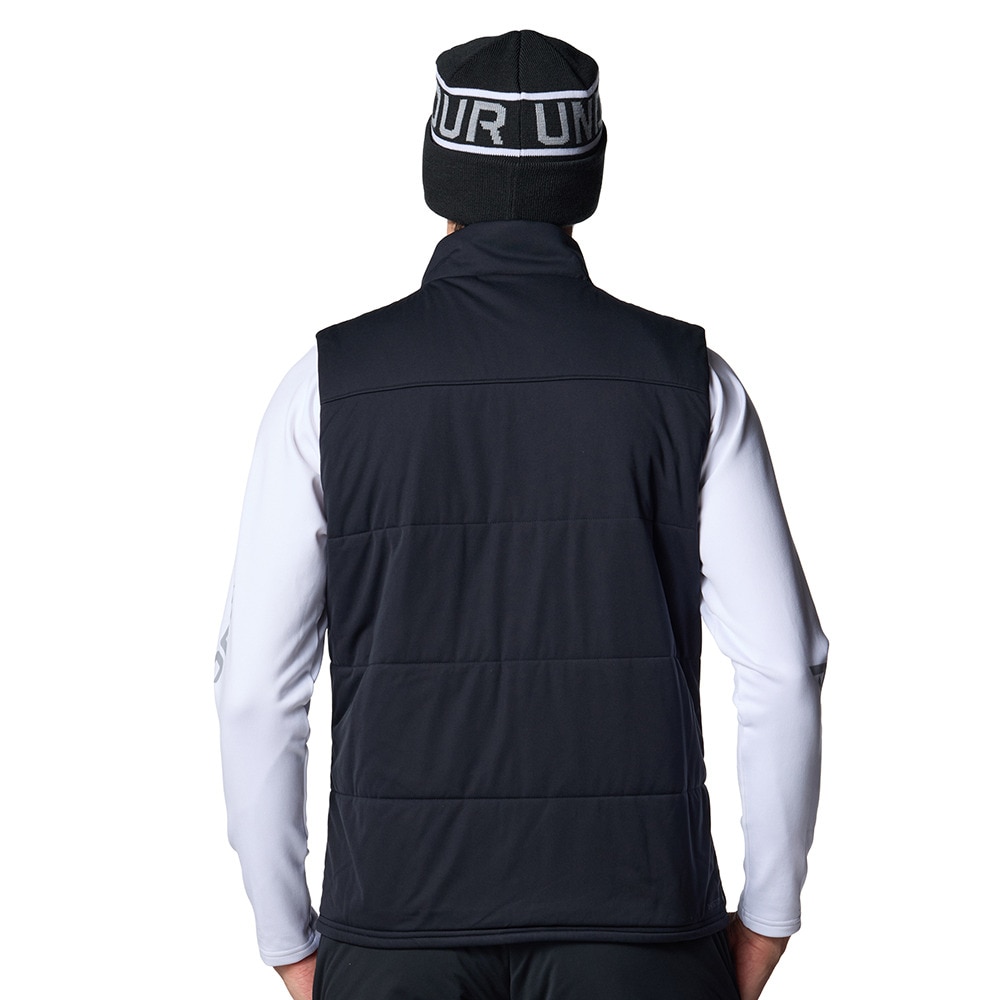 アンダーアーマー（UNDER ARMOUR）（メンズ）ゴルフウェア アウター DRIVE PRO INSULATED フルジップ 中綿ベスト 6007925 001