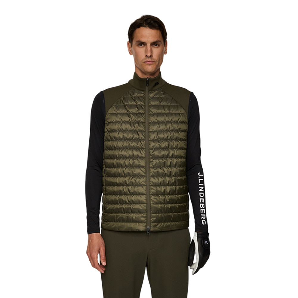 J.LINDEBERG(J.LINDEBERG)ゴルフウェア Hayden Quilt ハイブリッドパデッドベスト 071-4… J.LINDEBERG（J.LINDEBERG）（メンズ）ゴルフウェア Hayden Quilt