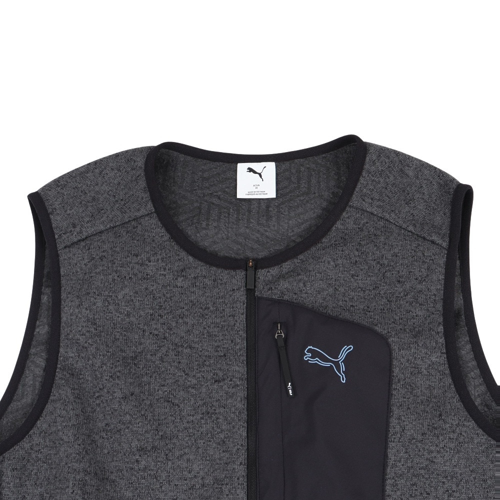 プーマ（PUMA）（メンズ）ゴルフウェア シャドウキャット フリース ベスト 635759-01