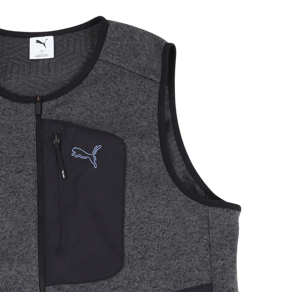 プーマ（PUMA）（メンズ）ゴルフウェア シャドウキャット フリース ベスト 635759-01