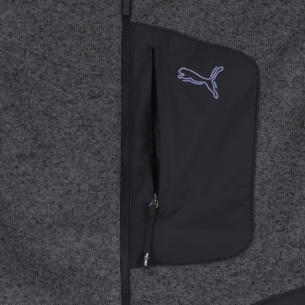 プーマ（PUMA）（メンズ）ゴルフウェア シャドウキャット フリース ベスト 635759-01