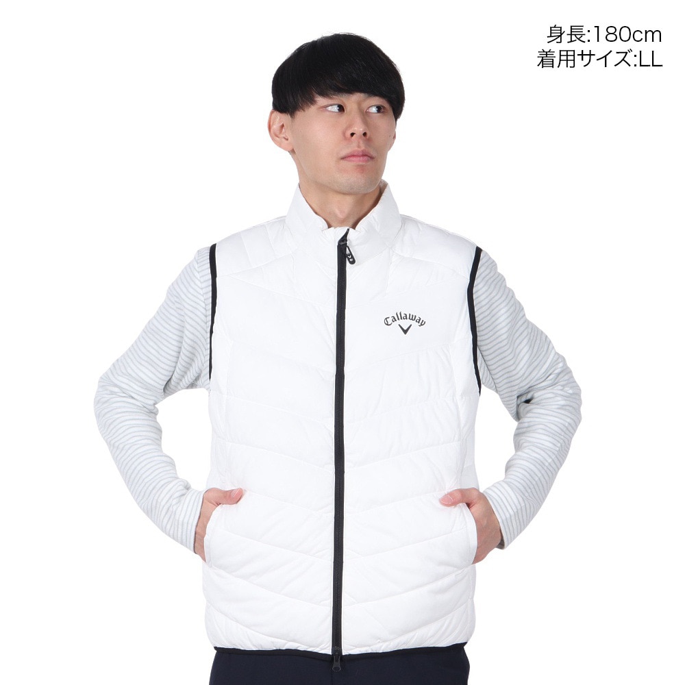 キャロウェイ（CALLAWAY）（メンズ）ゴルフウェア アウター 撥水 防風 スターストレッチ フルジップ中綿ベスト C23216100-1030