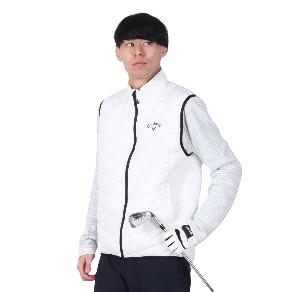 キャロウェイ（CALLAWAY）（メンズ）ゴルフウェア アウター 撥水 防風 スターストレッチ フルジップ中綿ベスト C23216100-1030