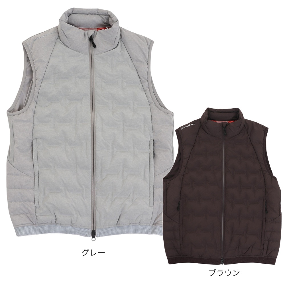 トミーアーマー（Tommy Armour）（メンズ）ゴルフウェア アウター 防風 発熱 MOVE DOWN 3 ムーブダウン3 ベスト TADK23F010021 GRY