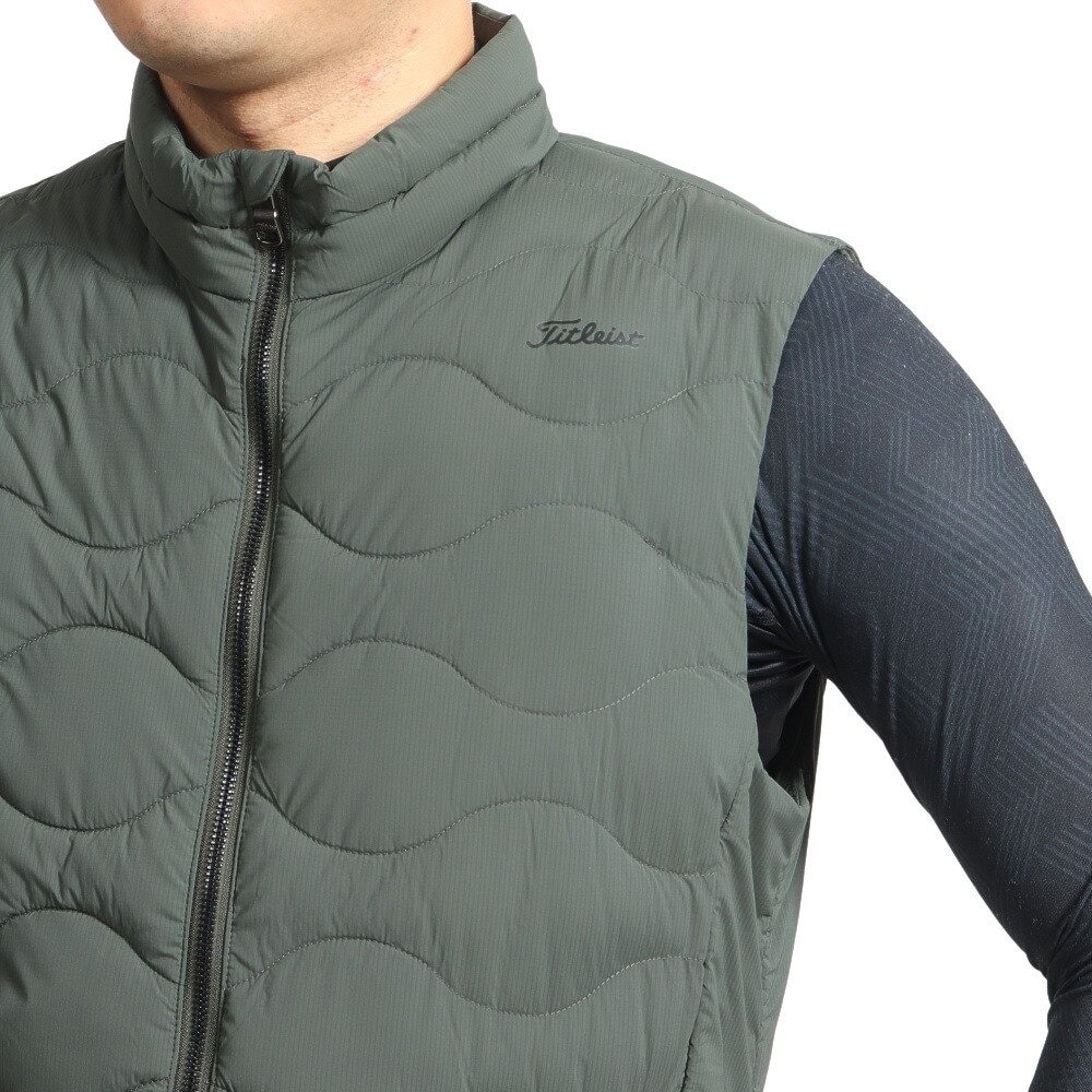 タイトリスト（TITLEIST）（メンズ）ゴルフウェア アウター 防寒 中綿 保温 撥水 防風 軽量 ストレッチ インサレーションベスト TWMV2246KA