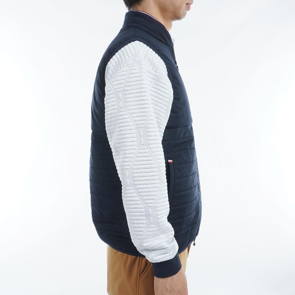 トミー ヒルフィガー ゴルフ（TOMMY HILFIGER GOLF）（メンズ）ゴルフウェア アウター 防風 圧着 キルト 中綿 ベスト THMA467-NVY