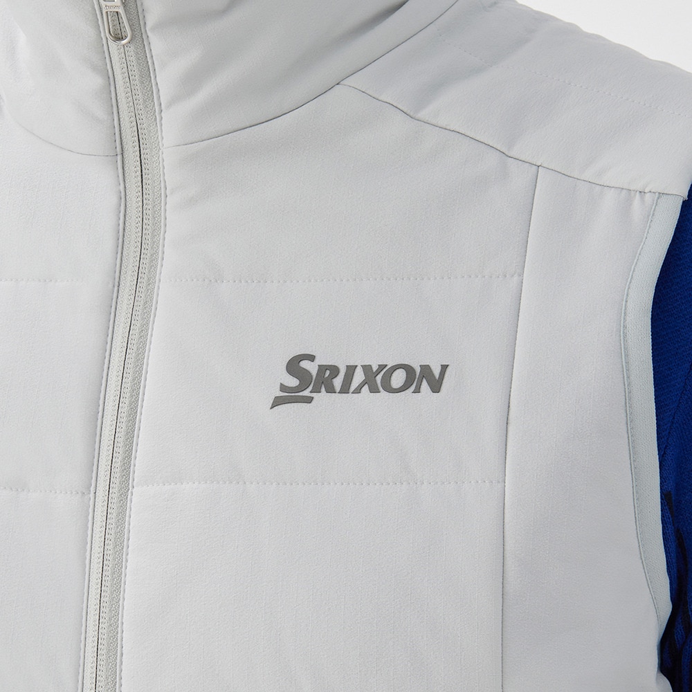 スリクソン（SRIXON）（メンズ）ゴルフウェア アウター 保温 HEAT NAVI ストレッチ中わたベスト RG4FVE02M GY00