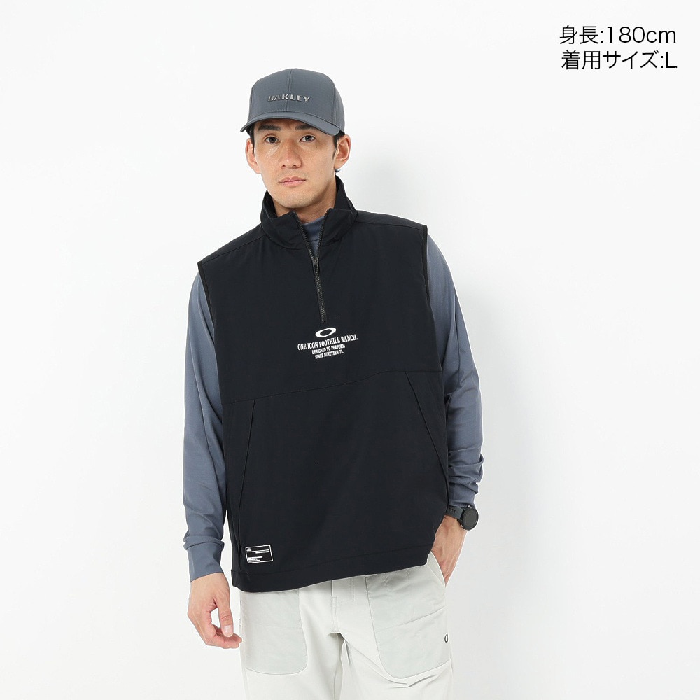 オークリー（OAKLEY）（メンズ）ゴルフウェア 防風 撥水 STALWART LIGHT プルオーバー ベスト FOA408444-02E