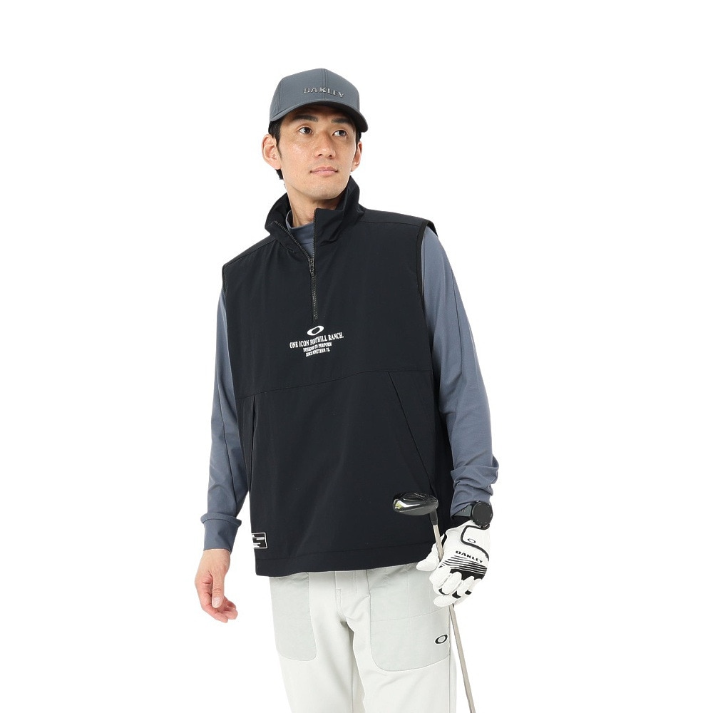 オークリー（OAKLEY）（メンズ）ゴルフウェア 防風 撥水 STALWART LIGHT プルオーバー ベスト FOA408444-02E