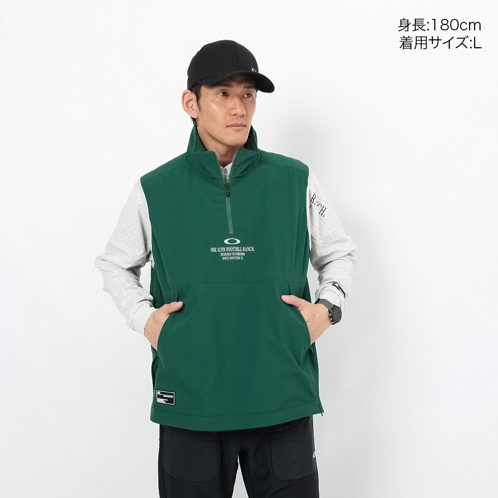 オークリー（OAKLEY）（メンズ）ゴルフウェア 防風 撥水 STALWART LIGHT プルオーバー ベスト FOA408444-7TG