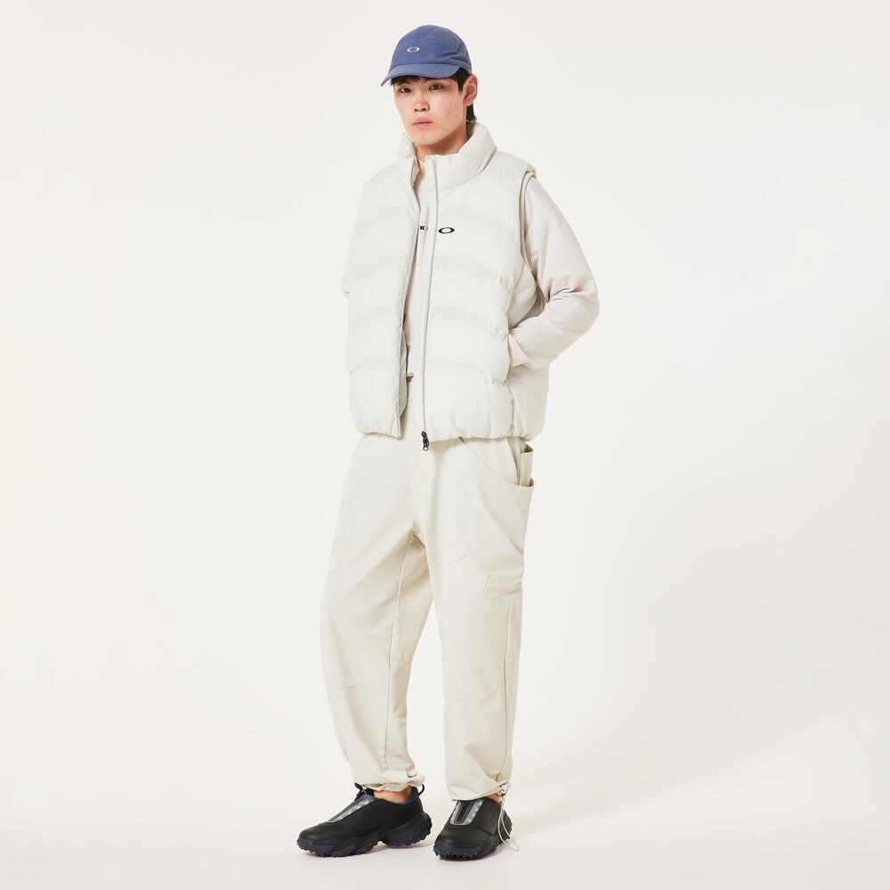 Oakley フード付きベスト ホワイト オークリー（OAKLEY）（メンズ）ゴルフウェア 防寒 FORCEFUL PADDED