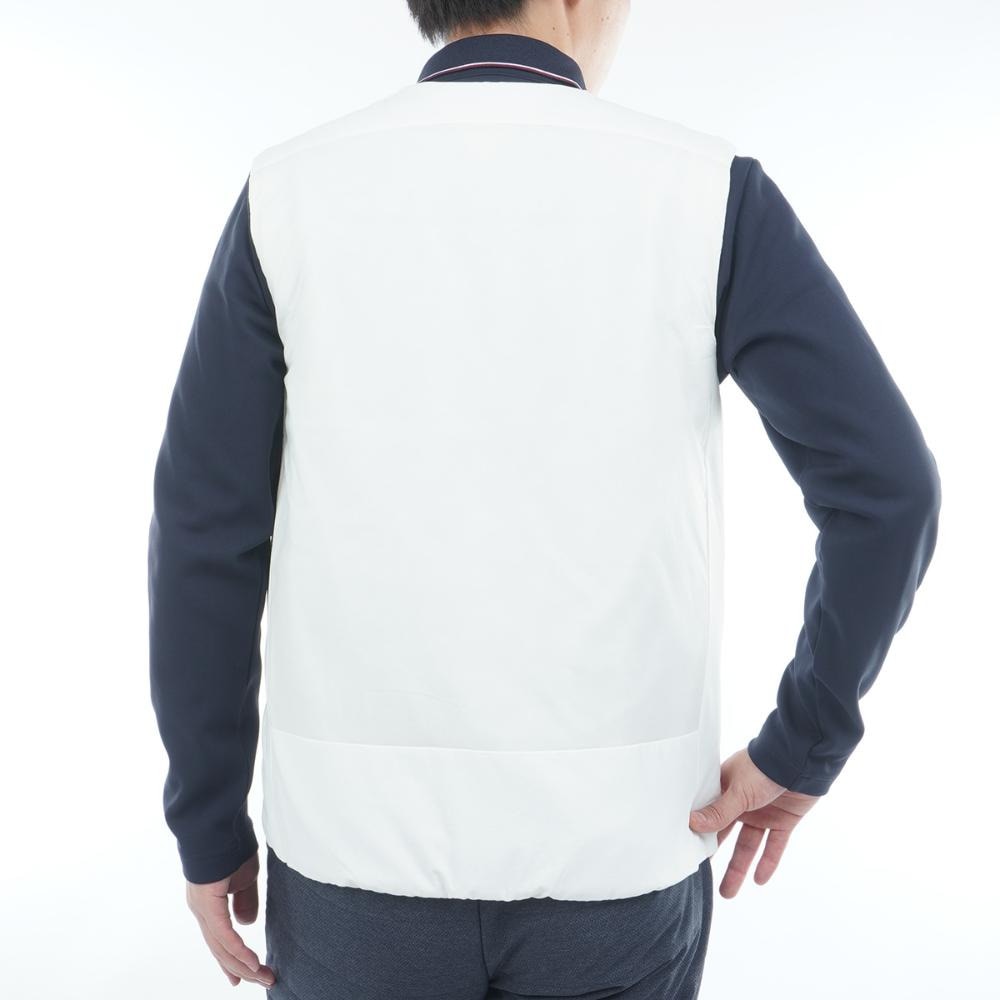 トミー ヒルフィガー ゴルフ（TOMMY HILFIGER GOLF）（メンズ）ゴルフウェア 防風 ノーカラー中綿ベスト THMA585-OWH