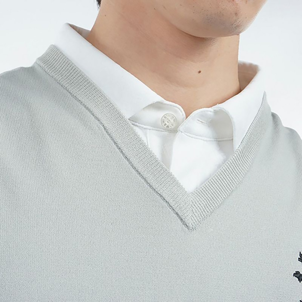 アドミラル ゴルフ（Admiral GOLF）（メンズ）ゴルフウェア ポリエステル ニットベスト ADMA512-LGRY