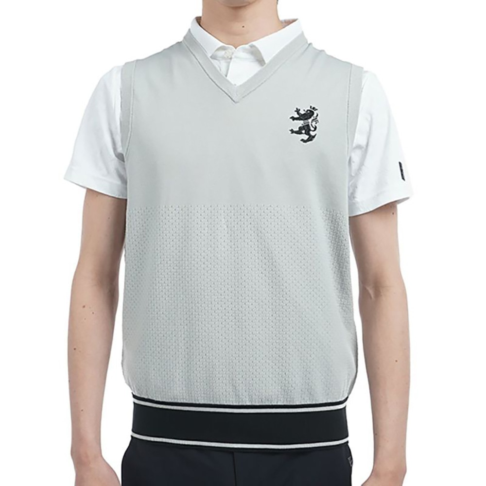 アドミラル ゴルフ（Admiral GOLF）（メンズ）ゴルフウェア ポリエステル ニットベスト ADMA512-LGRY