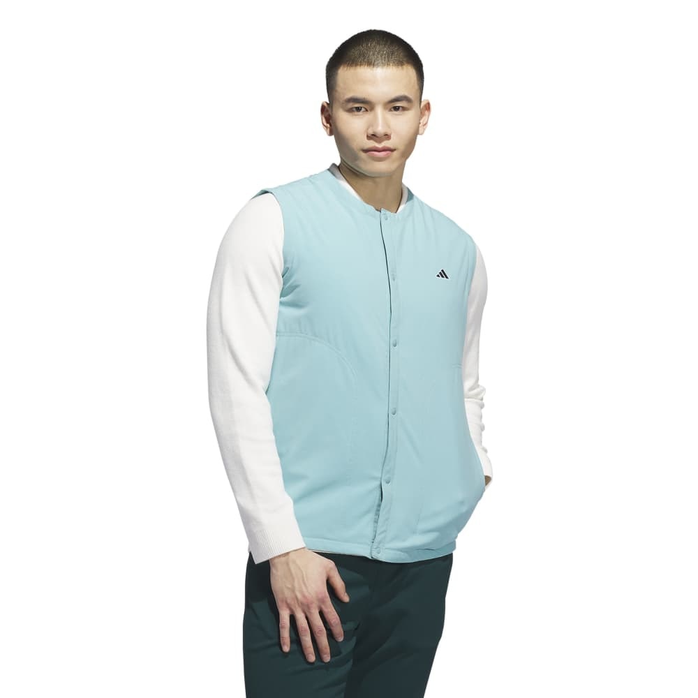 アディダス（adidas）（メンズ）ゴルフウェア ライトパテッドベスト JVU71-JL7883 MGRN