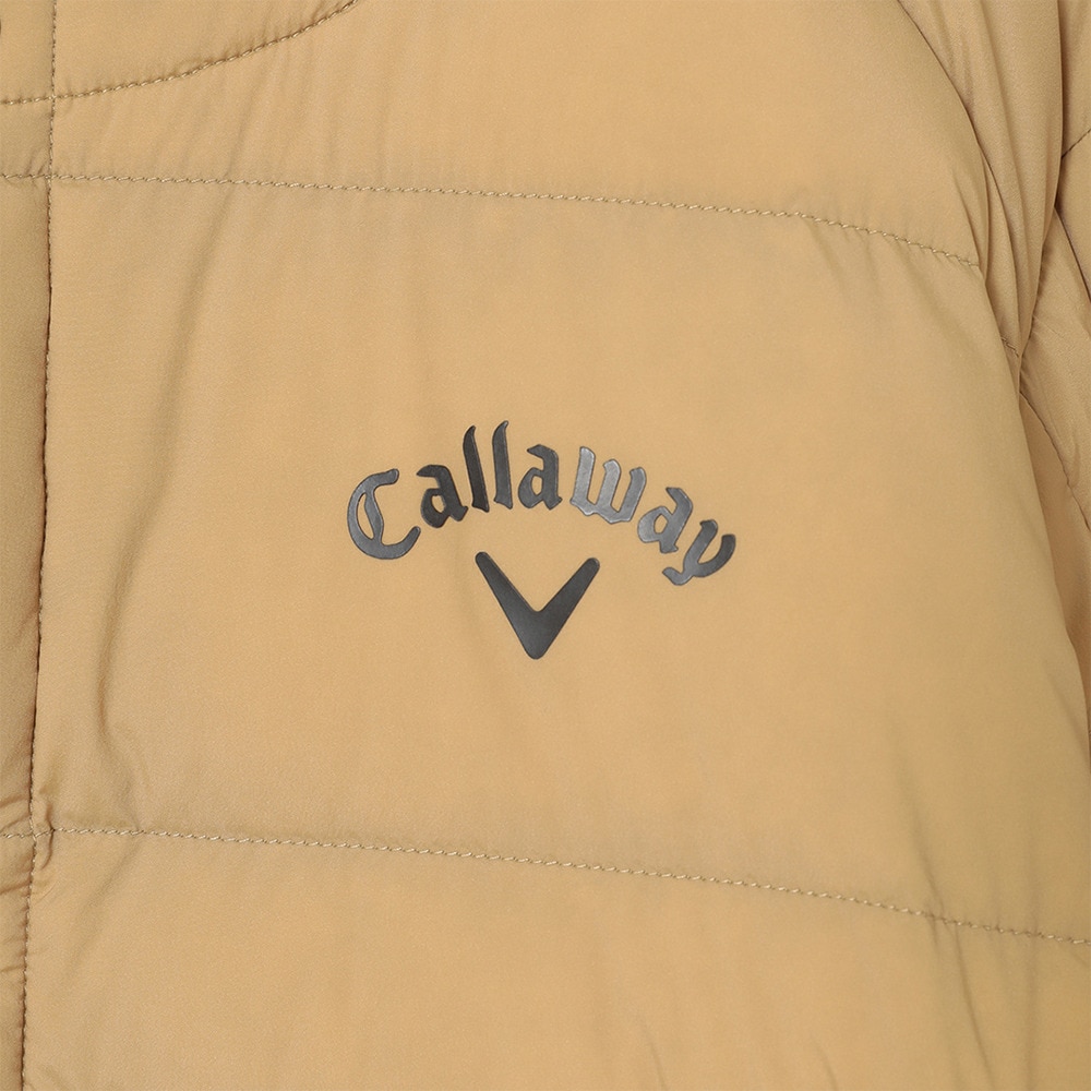 キャロウェイ（CALLAWAY）（メンズ）ゴルフウェア アウター ボタン　軽量 クールネック 撥水 雨 保温 ストレッチタフタ ダウンブルゾン  C22215106-1040